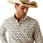Ariat Mens Judas Fitted L/S Shirt (10054744) Blue