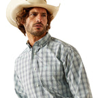 Ariat Mens Pro Series Conner Classic Fit Snap L/S Shirt (10054676) Navy