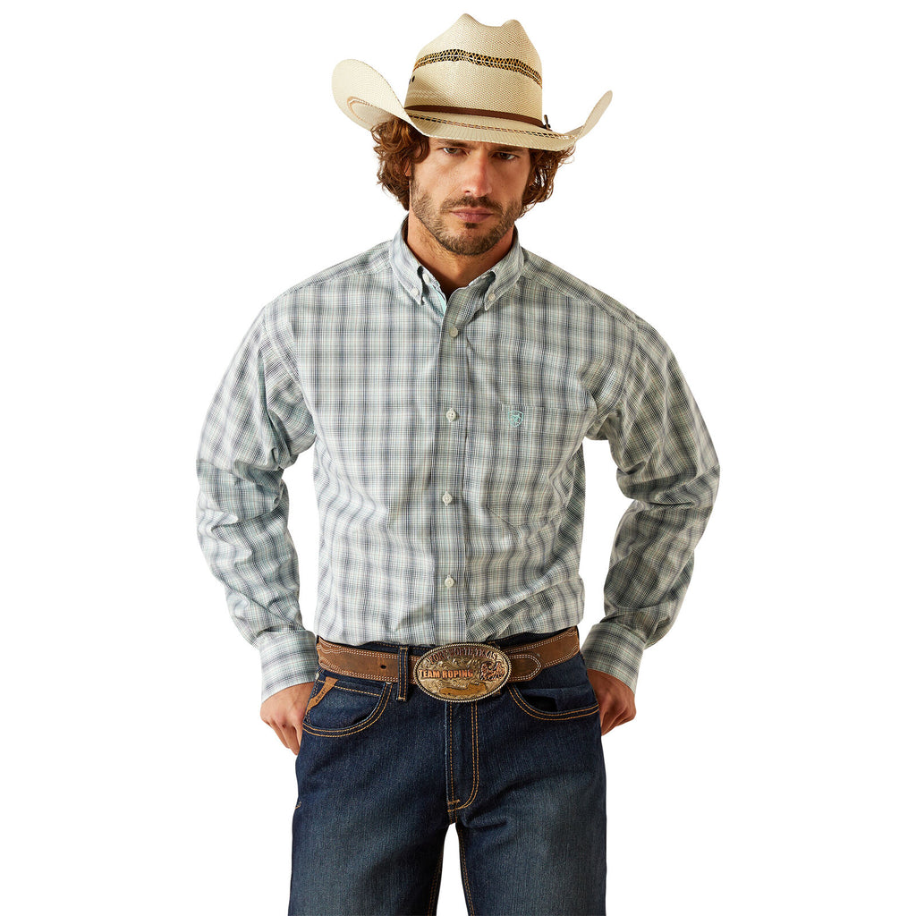 Ariat Mens Pro Series Conner Classic Fit Snap L/S Shirt (10054676) Navy