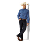 Ariat Mens Wrinkle Free Blair Classic Fit L/S Shirt (10054724) Navy