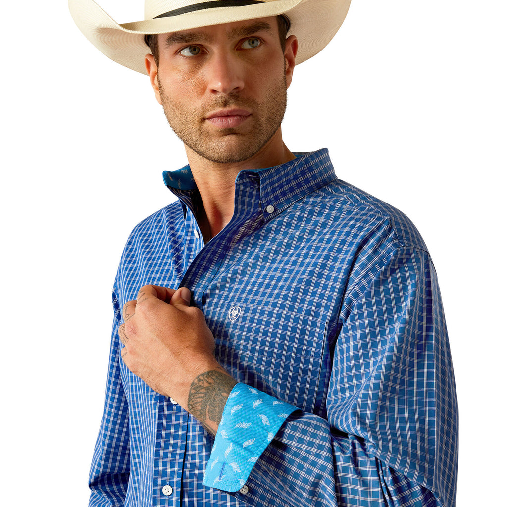 Ariat Mens Wrinkle Free Blair Classic Fit L/S Shirt (10054724) Navy
