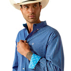 Ariat Mens Wrinkle Free Blair Classic Fit L/S Shirt (10054724) Navy