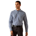 Ariat Mens Wrinkle Free Bronson Fitted L/S Shirt (10054664) Blue