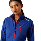 Ariat Womens Rion Team Stretchshell Insulated Jacket (10058545) Sodalite Blue Team