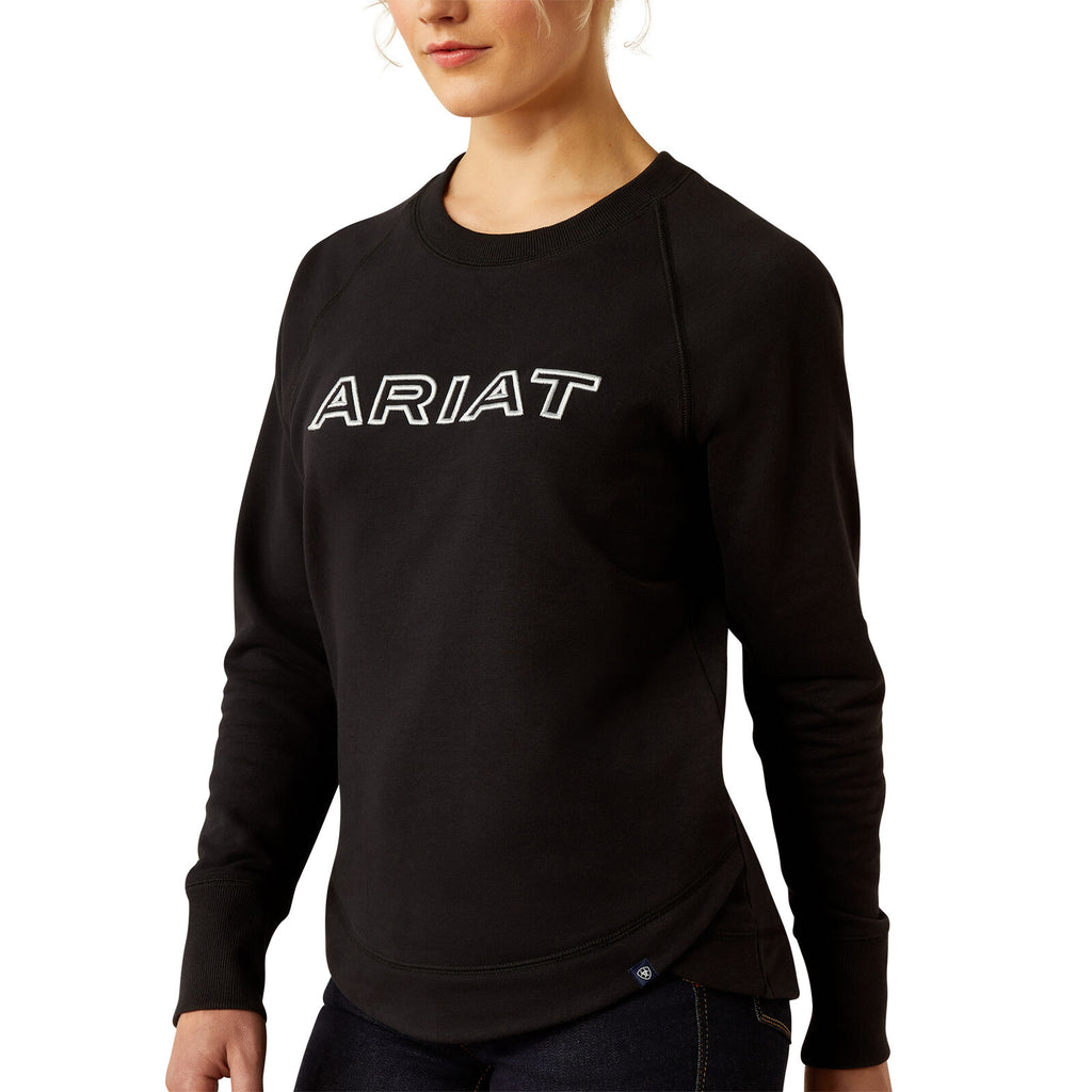 Ariat Womens Benica Team Sweatshirt (10058586) Black Team