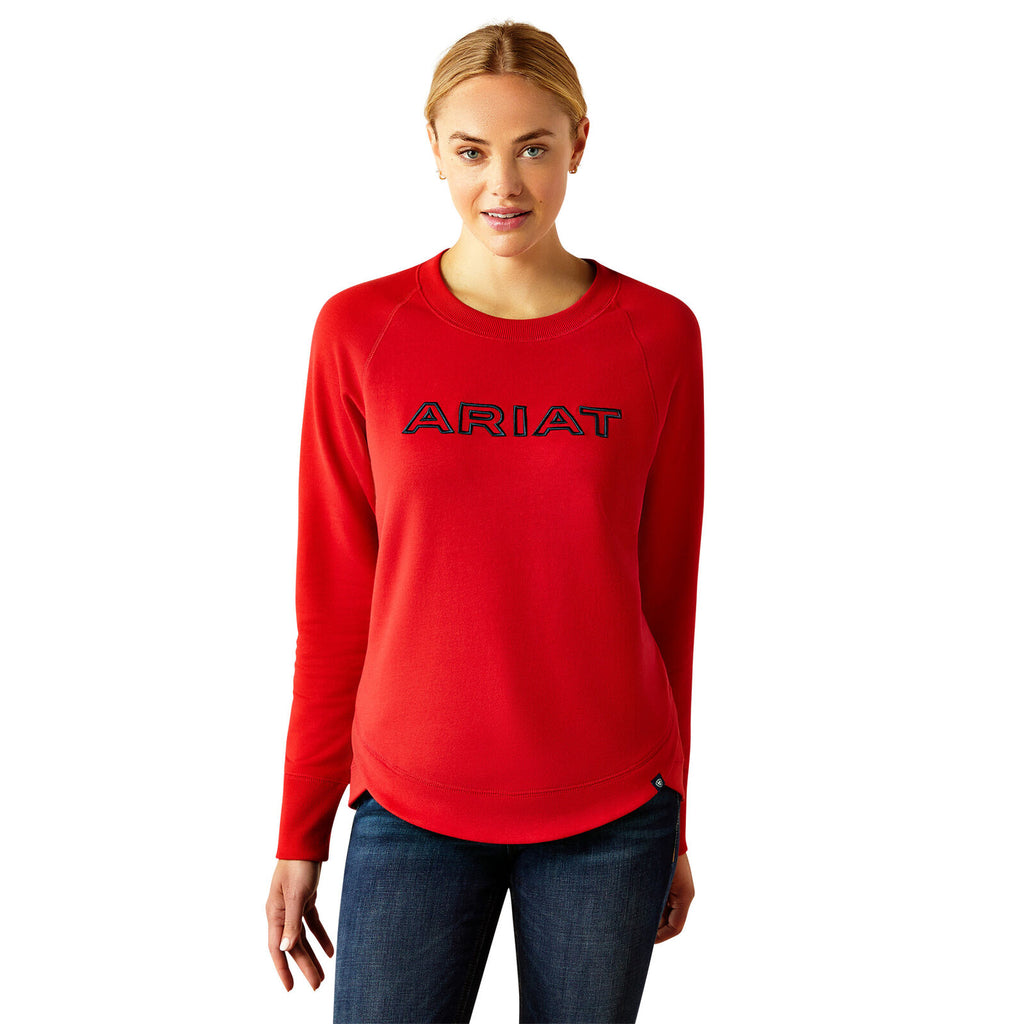 Ariat Womens Benica Team Sweatshirt (10058587) Red Team