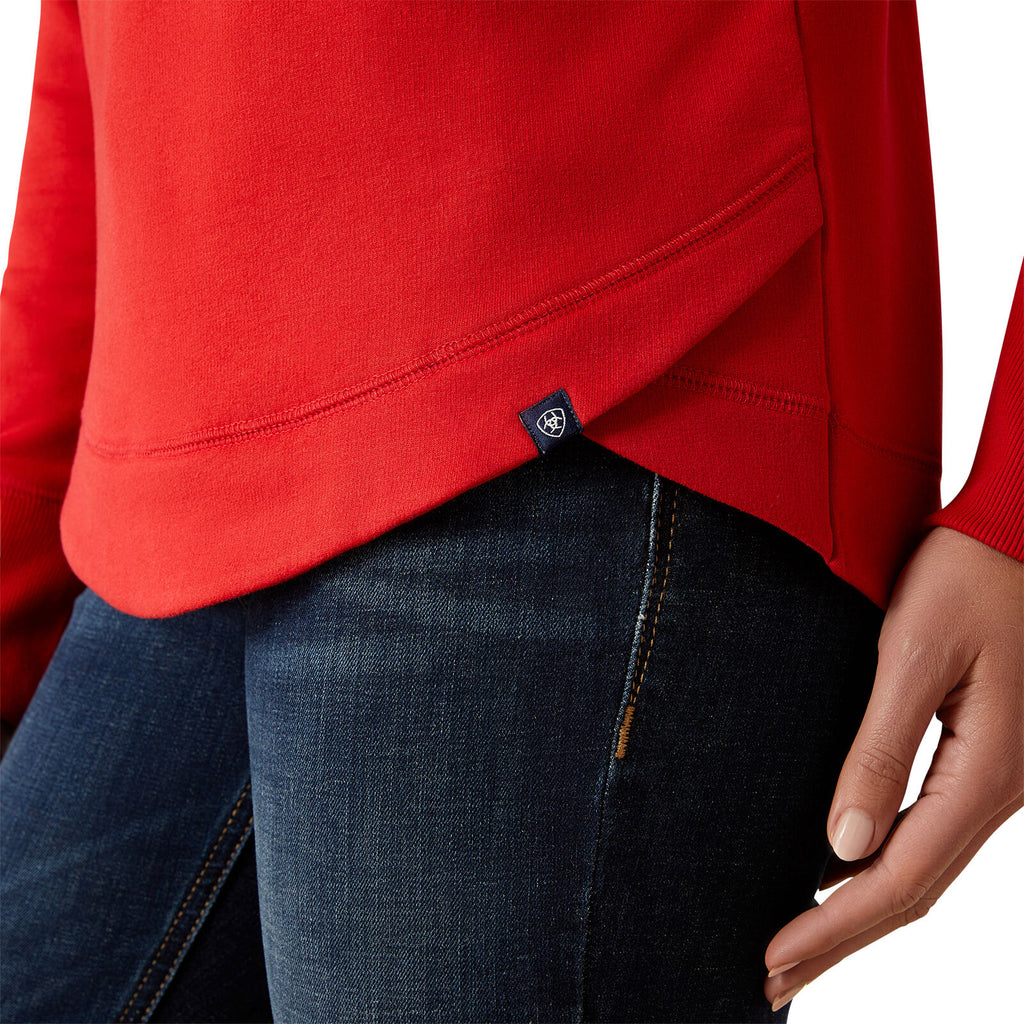 Ariat Womens Benica Team Sweatshirt (10058587) Red Team