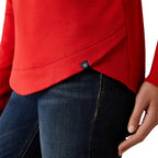 Ariat Womens Benica Team Sweatshirt (10058587) Red Team