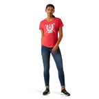 Ariat Womens Int'l EQ Club S/S Tee (10058592) Red Heather