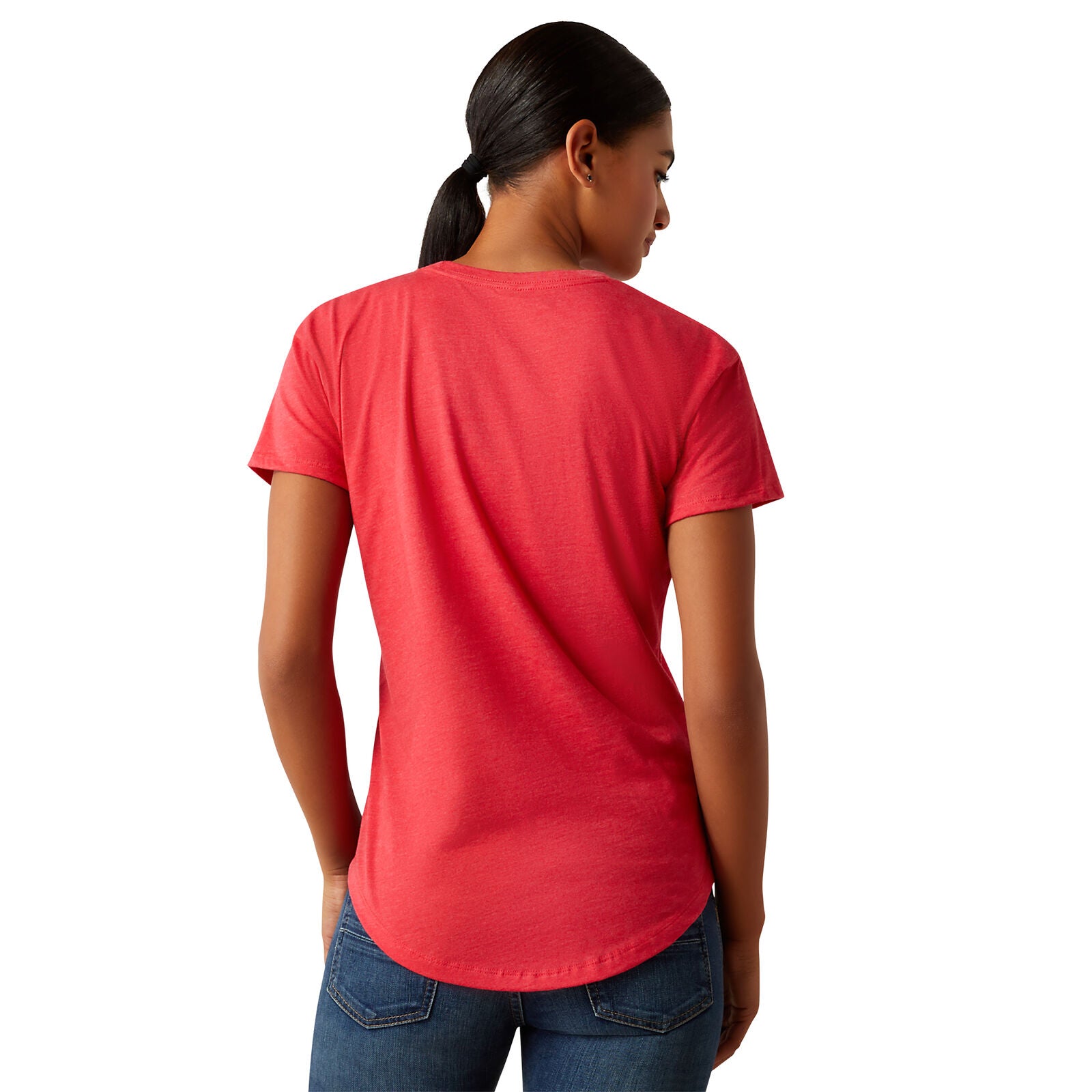 Ariat Womens Int'l EQ Club S/S Tee (10058592) Red Heather