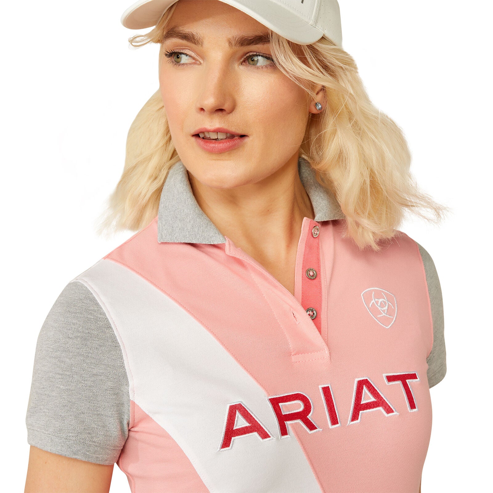 Ariat Womens Taryn Polo (10055248) Flamingo Pink/Coral Paradise