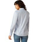 Ariat Womens Wrinkle Resistant Team Kirby Stretch L/S Shirt (10055085) Kentucky Blue