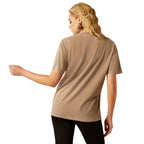 Ariat Womens Western Mural S/S Tee (10055131) Washed Griege