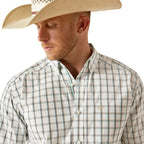 Ariat Mens Pro Series Cooper Classic Fit S/S Shirt (10054823) White