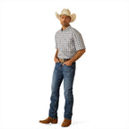 Ariat Mens Pro Series Charlie Classic Fit S/S Shirt (10054824) Navy