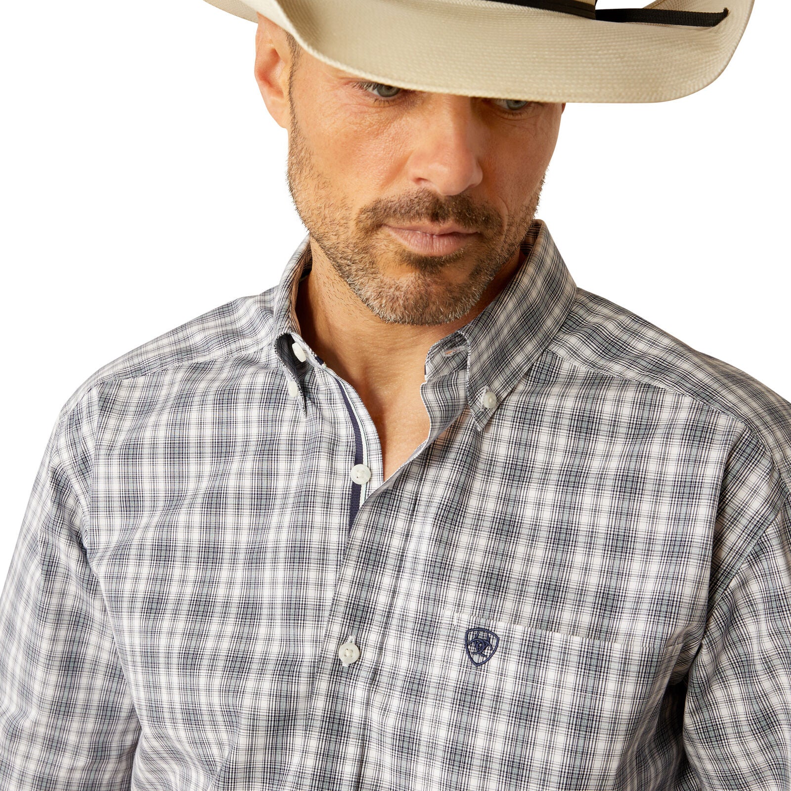 Ariat Mens Pro Series Charlie Classic Fit S/S Shirt (10054824) Navy