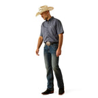 Ariat Mens Pro Series Callum Classic Fit S/S Shirt (10054822) Navy