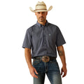 Ariat Mens Pro Series Callum Classic Fit S/S Shirt (10054822) Navy
