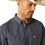 Ariat Mens Pro Series Callum Classic Fit S/S Shirt (10054822) Navy