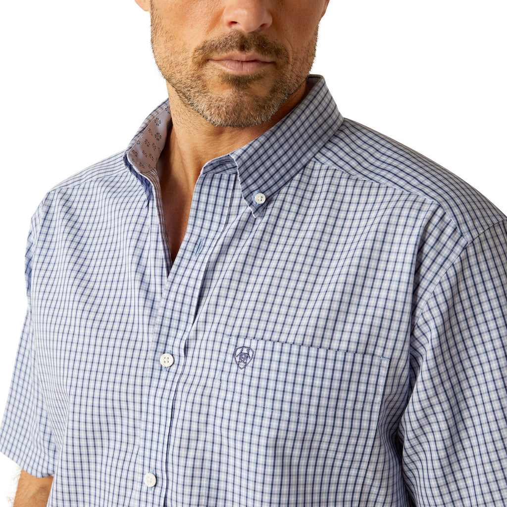 Ariat Mens Wrinkle Free Ozzy Classic Fit L/S Shirt (10054812) White