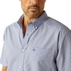 Ariat Mens Wrinkle Free Ozzy Classic Fit L/S Shirt (10054812) White