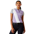 Ariat Womens Taryn S/S Polo (10055246) Chalk Violet/Orchid Bloom