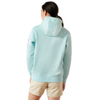Ariat Womens Rebar Graphic Hoodie (10055110) Aquatic/Pastel Lilac