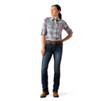 Ariat Womens Rebar Made Tough Durastretch L/S Work Shirt (10055079) Aquatic