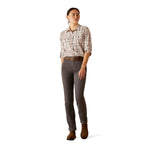 Ariat Womens Rebar Made Tough Durastretch L/S Work Shirt (10055078) Vanilla