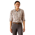 Ariat Womens Rebar Made Tough Durastretch L/S Work Shirt (10055078) Vanilla