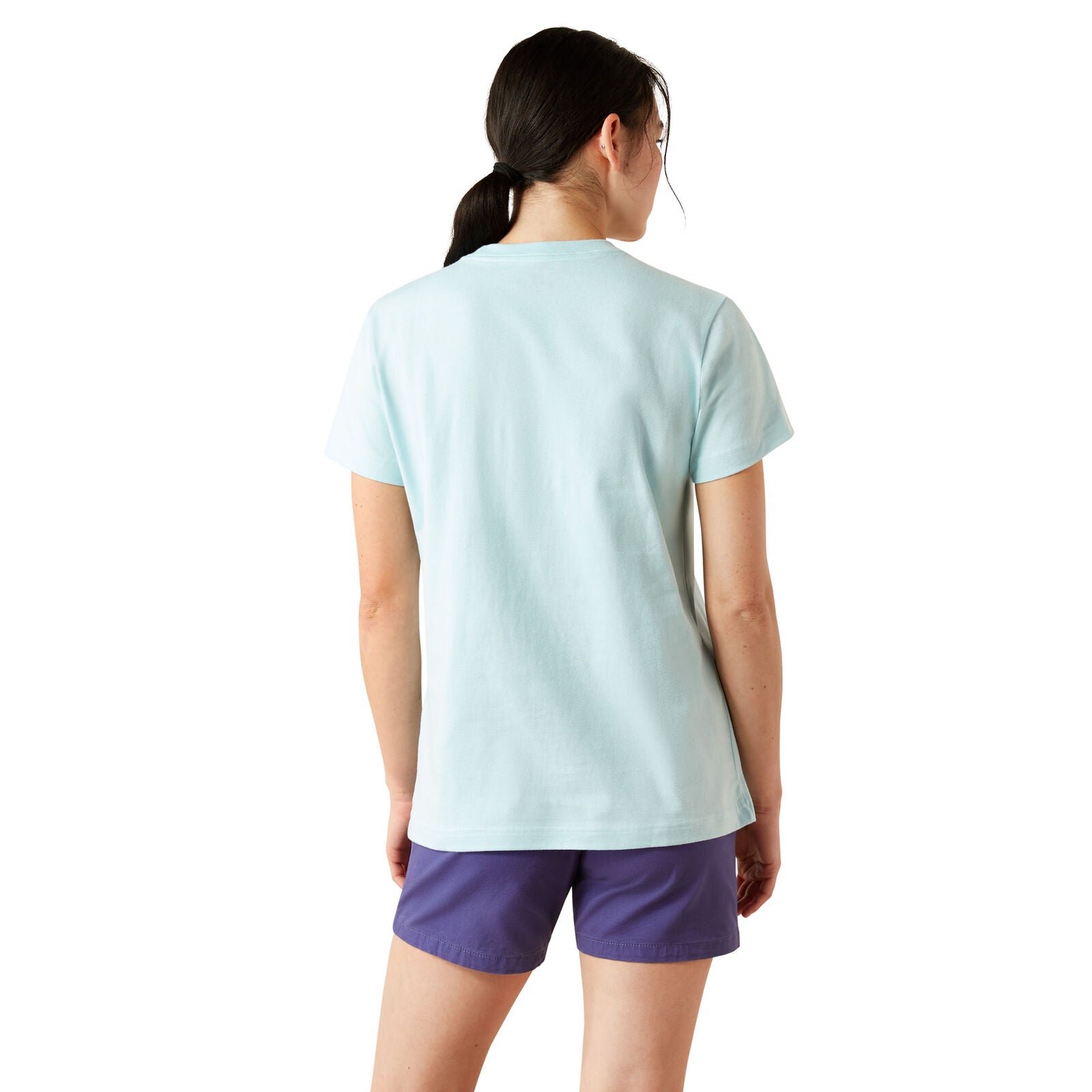 Ariat Womens Rebar Cotton Strong Worldwide S/S Tee (10054503) Aquatic