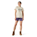 Ariat Womens Rebar Cotton Strong Worldwide S/S Tee (10054448) Moonbeam