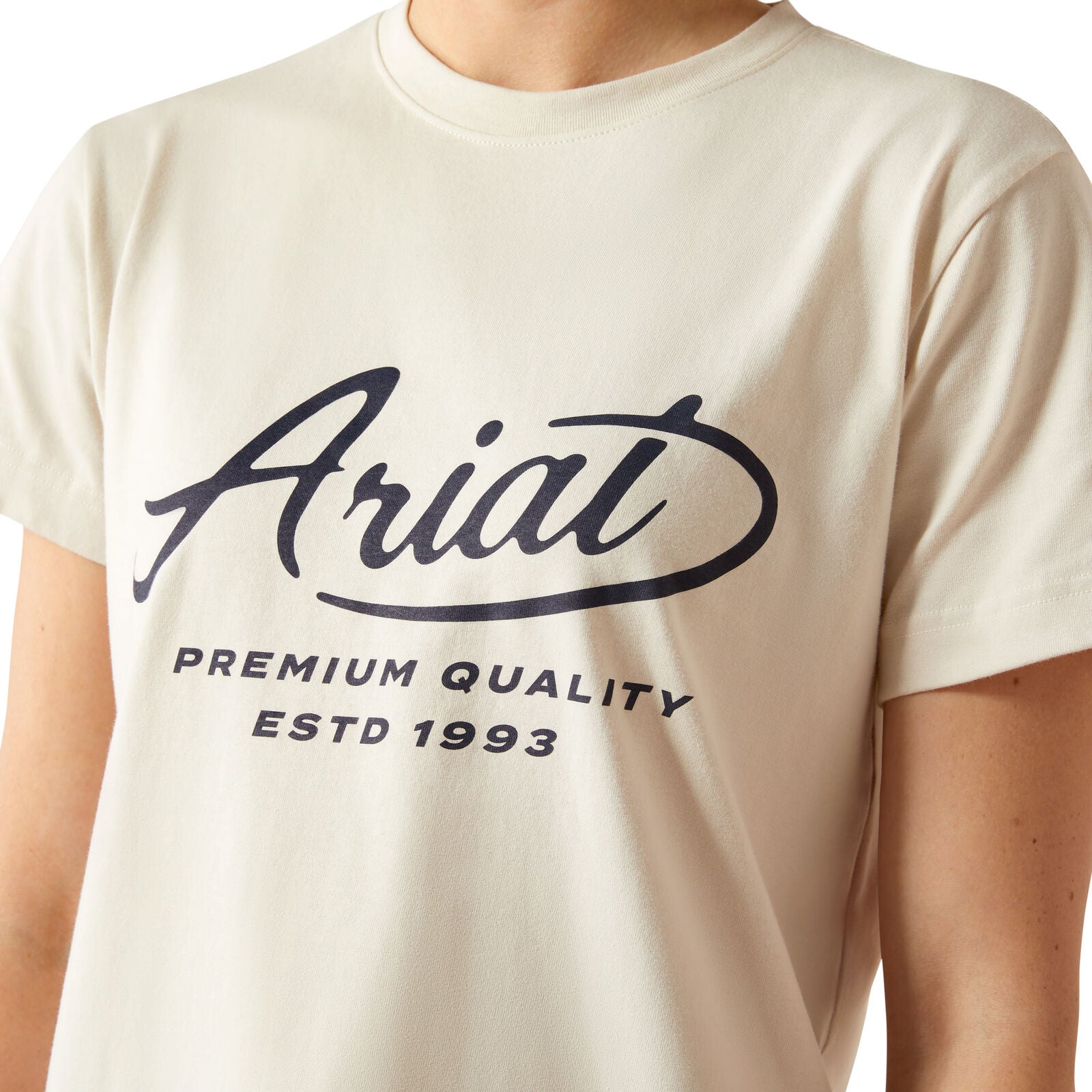 Ariat Womens Rebar Cotton Strong Worldwide S/S Tee (10054448) Moonbeam