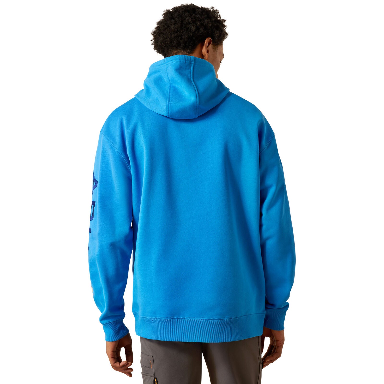 Ariat Mens Rebar Graphic Hoodie (10055153) French Blue/Sodalite Blue