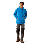 Ariat Mens Rebar Graphic Hoodie (10055153) French Blue/Sodalite Blue