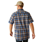 Ariat Mens Rebar Made Tough Durastretch S/S Work Shirt (10055267) Strong Blue