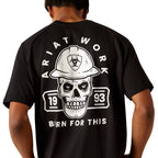 Ariat Mens Rebar Cotton Strong Hardhead S/S Tee (10054445) Black