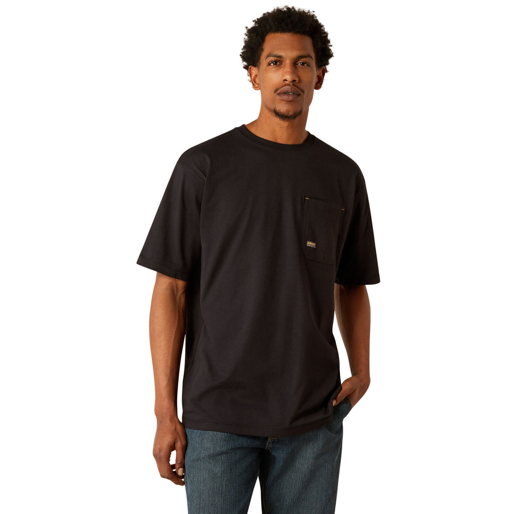 Ariat Mens Rebar Workman Brickyard S/S Tee (10054430) Black