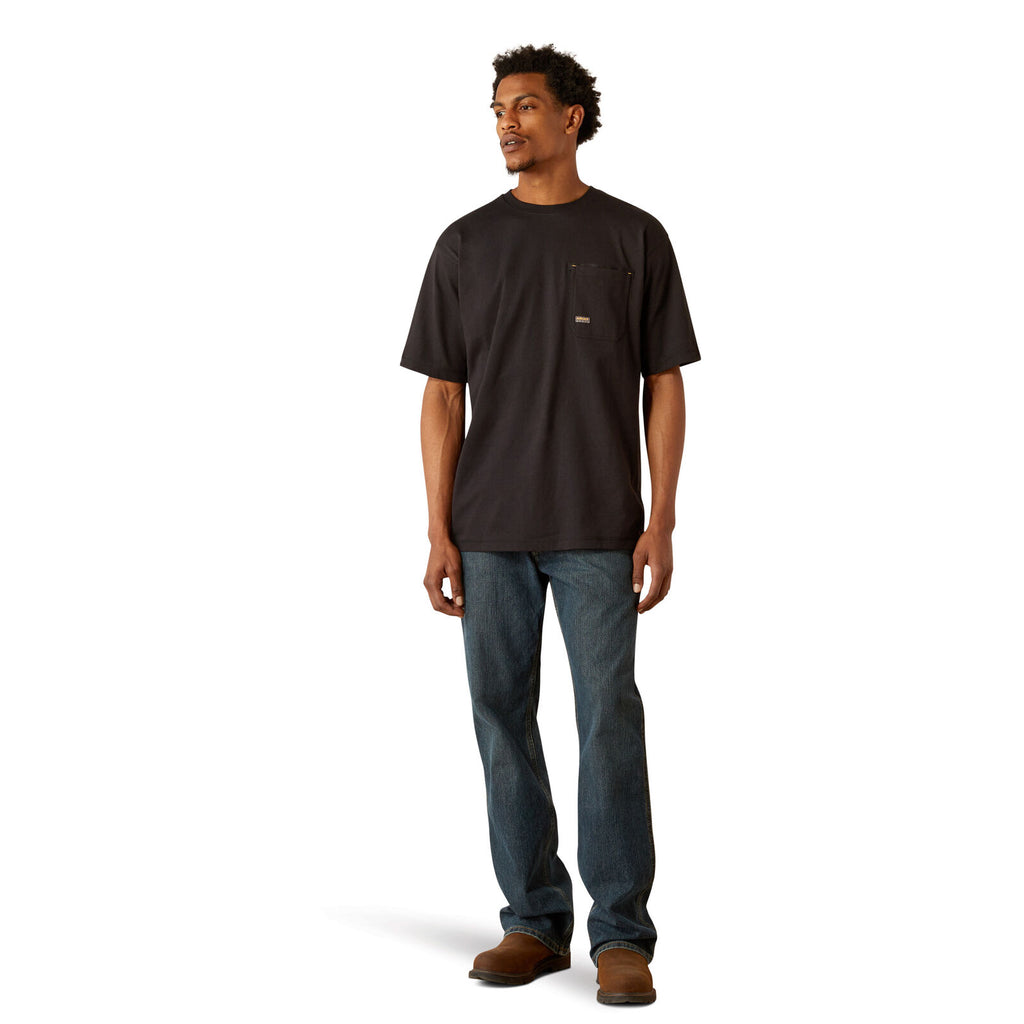 Ariat Mens Rebar Workman Brickyard S/S Tee (10054430) Black