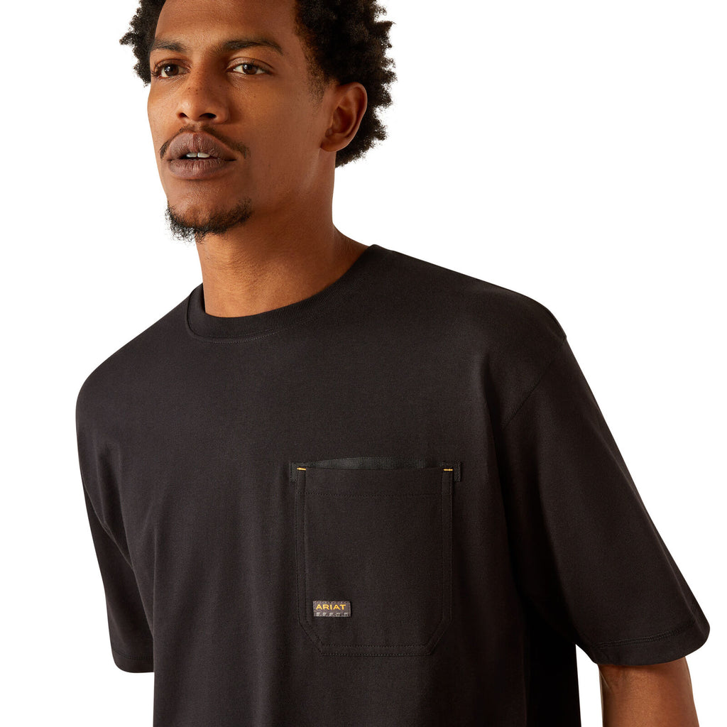 Ariat Mens Rebar Workman Brickyard S/S Tee (10054430) Black