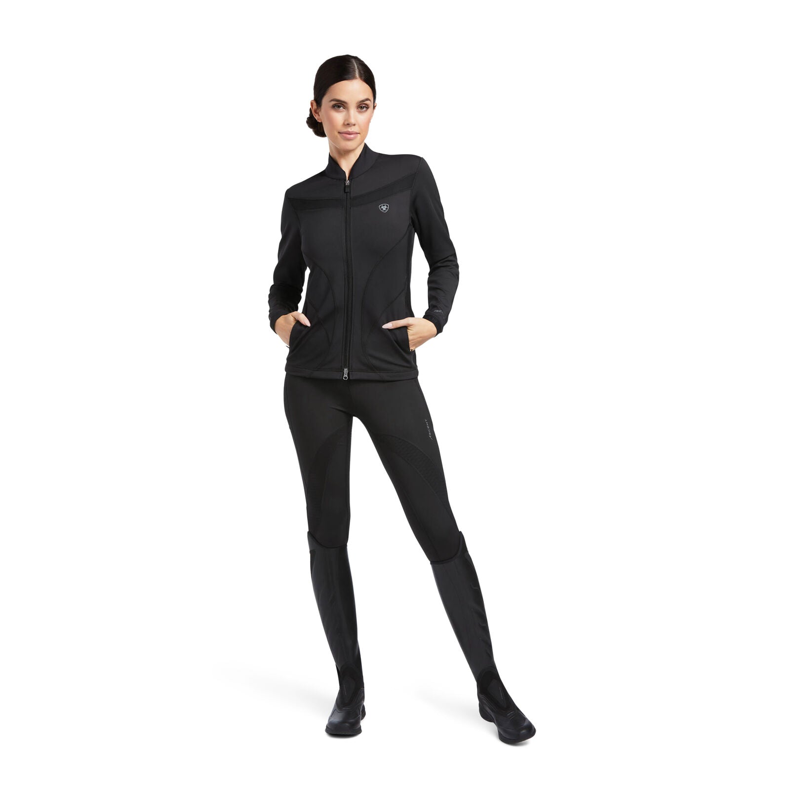 Ariat Womens Ascent Full Zip Sweatshirt (10039435) Black