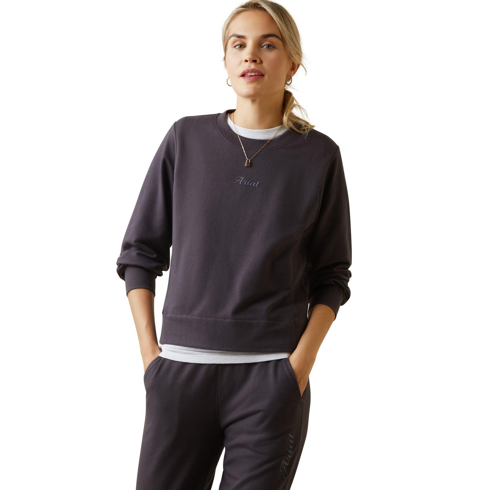 Ariat Womens Memento Sweatshirt (10043392) Periscope