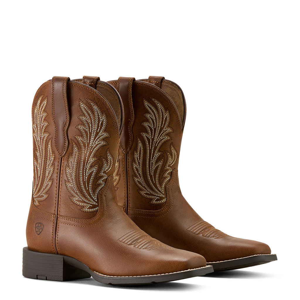 Ariat Womens Round Up Filly Western Boots (10064074) Sorrel Crunch