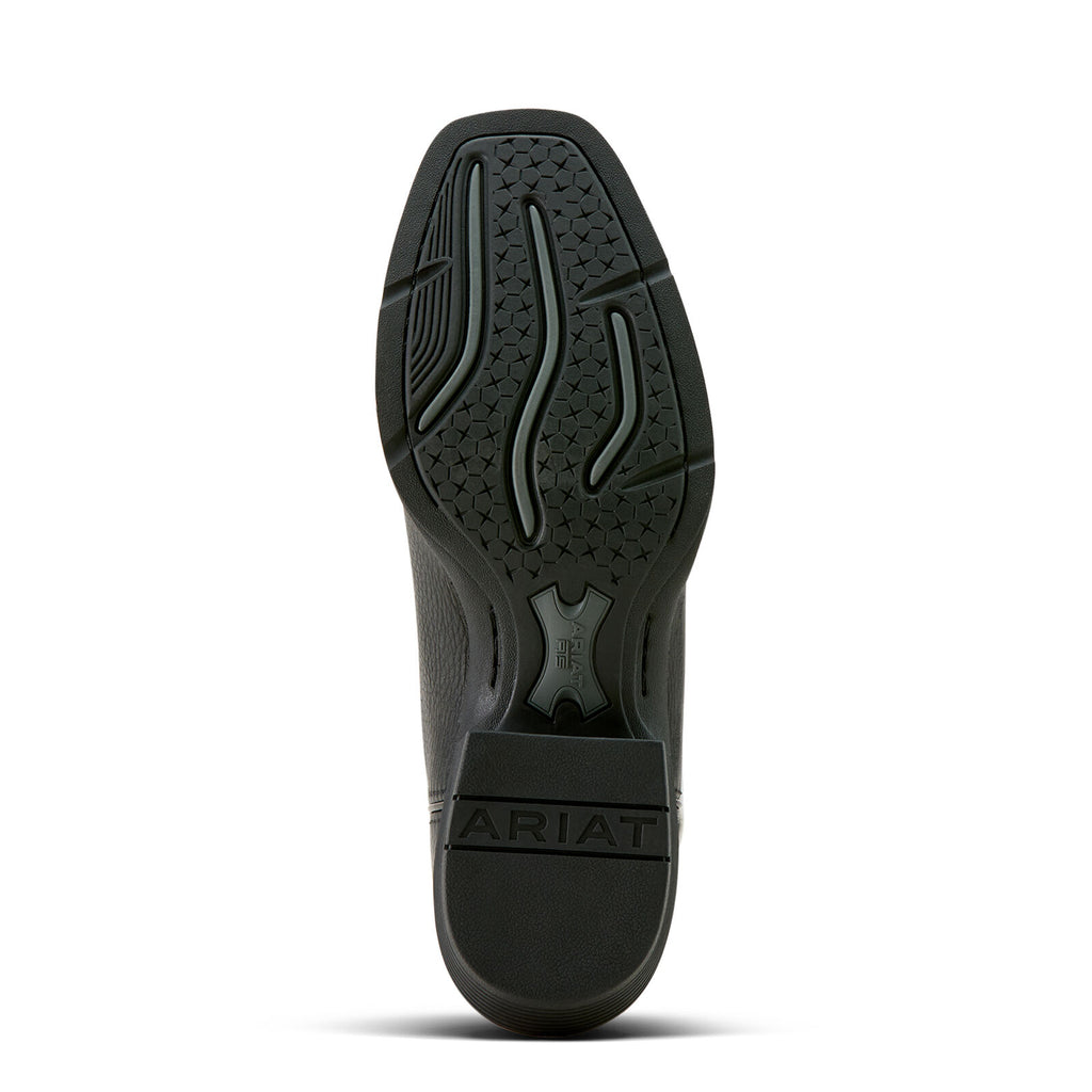 Ariat Mens Sport Narrow Cutter Toe Western Boots (10063960) Black Deertan