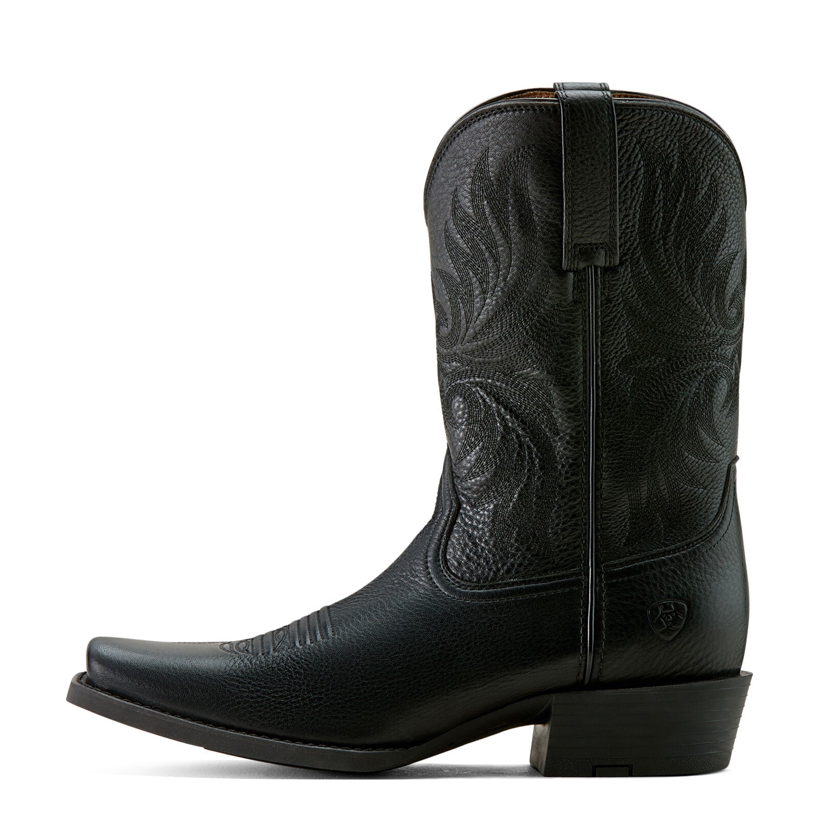 Ariat Mens Sport Narrow Cutter Toe Western Boots (10063960) Black Deertan