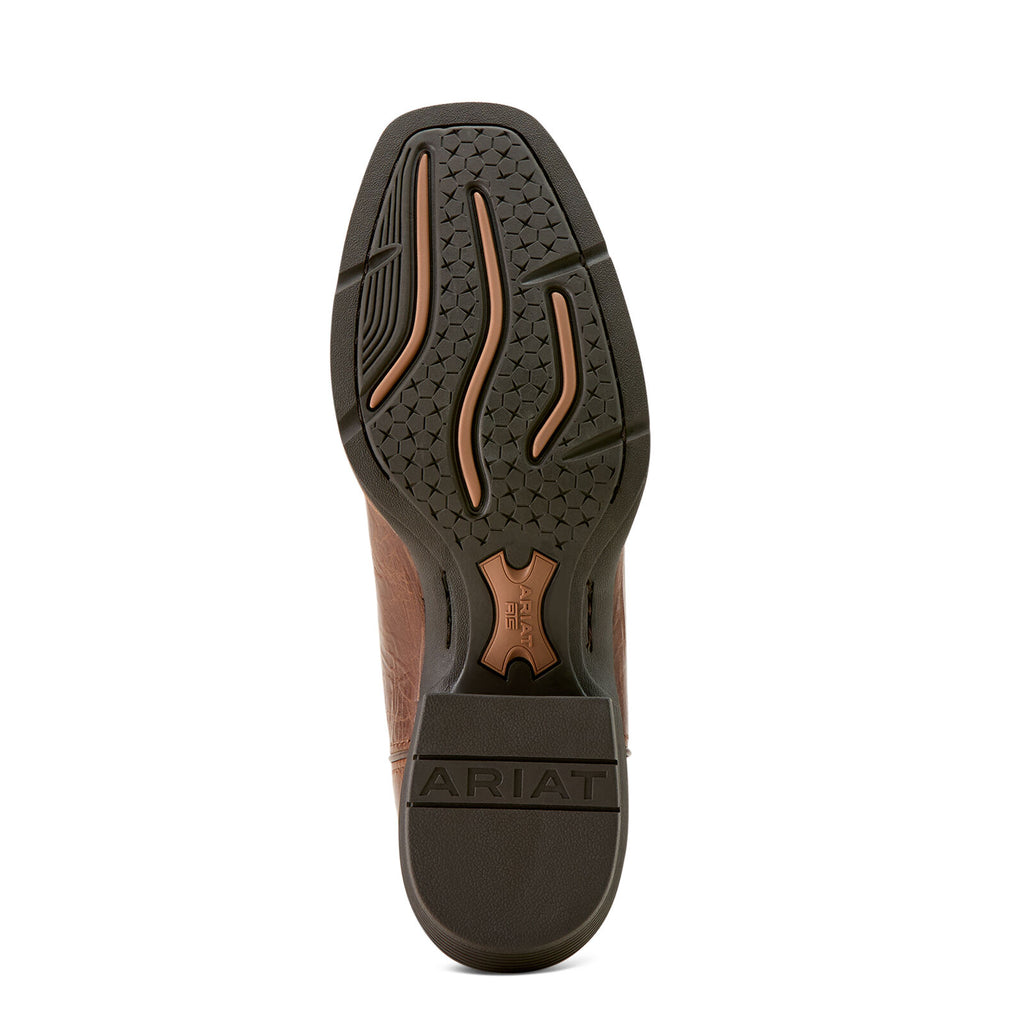 Ariat Mens Sport Narrow Cutter Toe Western Boots (10063959) Dark Tan