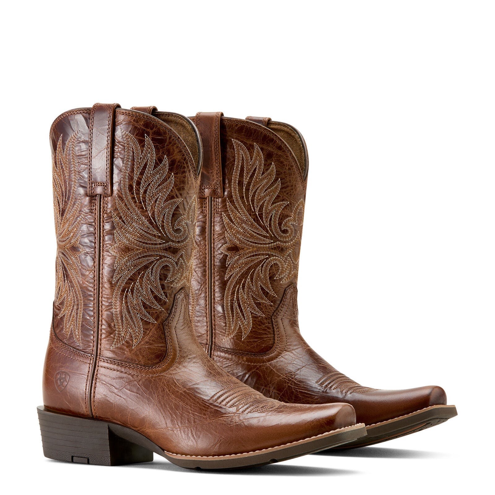 Ariat Mens Sport Narrow Cutter Toe Western Boots (10063959) Dark Tan