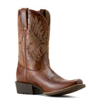 Ariat Mens Sport Narrow Cutter Toe Western Boots (10063959) Dark Tan