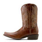 Ariat Mens Sport Narrow Cutter Toe Western Boots (10063959) Dark Tan