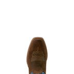 Ariat Mens Sport Narrow Cutter Toe Western Boots (10063961) Aged Smokehouse Roughout/Midnight Blue